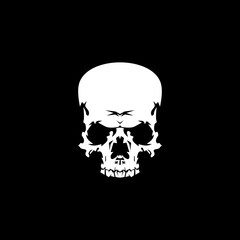 Cool skull logo. Skull vector illustration.