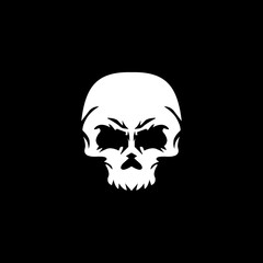 Cool skull logo. Skull vector illustration.