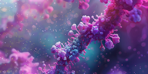 Virus Protein Functions: An illustration highlighting the functions of viral proteins in the replication and assembly of the novel virus