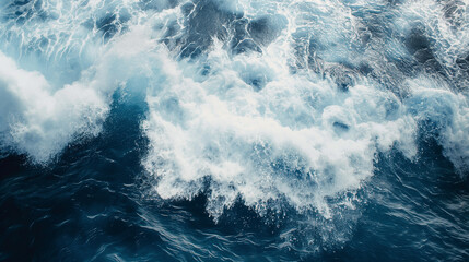 A stunning abstract piece capturing the calming rhythms of ocean waves, with gentle undulations and harmonious blue tones, perfect for a serene setting