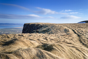 Binevenagh Mountain in County Londonderry, Northern Ireland, United Kingdom 