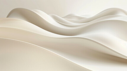 Obraz premium A minimalist 3D design against a light white background, with clean lines and subtle gradients that create a sense of depth and dimensionality, perfect for a modern and sleek look