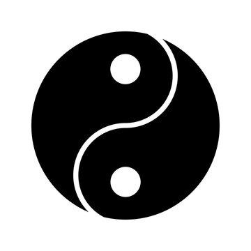 recommend clip art: yin and yang symbol icon design