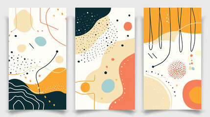 Set of abstract posters