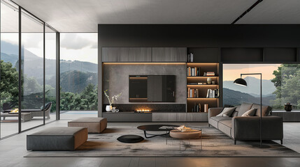 Obraz premium Art Home. Contemporary Interior 