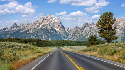 Teton Park Road at Grand Teton National Park 