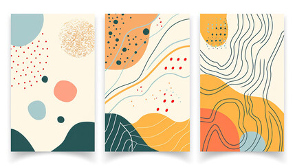 Set of abstract posters