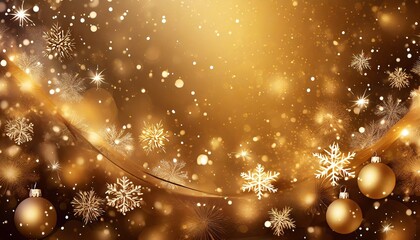 Naklejka premium golden christmas background