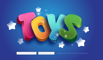 Toys Text effect editable