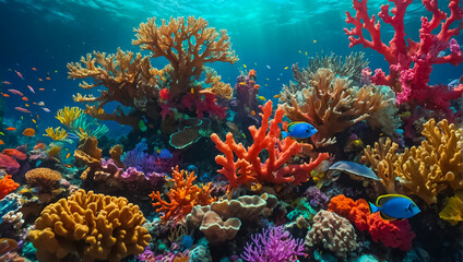 Fototapeta premium Beautiful corals underwater