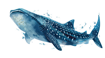 Naklejka premium whale shark in the water