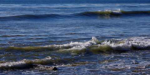 Waves at a Pacific Ocean beach