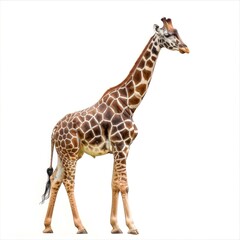 Obraz premium Giraffe isolated on white background
