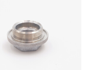 oil drain bolt isolated on a white background