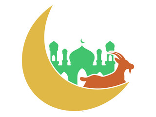 Islamic Mosque Frame Background Illustration