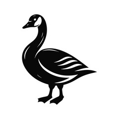 Grouse Animal black silhouette vector with white color background