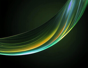 Abstract dark holographic iridescent neon background.Ai Generated.