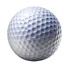A golf ball isolated on transparent background.