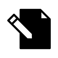 Note Icon Vector Symbol Design Illustration