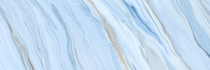 Obraz premium Marble rock texture blue ink pattern liquid swirl paint white dark that is Illustration panorama background for do ceramic counter tile silver gray that is abstract waves skin wall luxurious art ideas