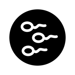 Sperm Icon Vector Symbol Design Illustration