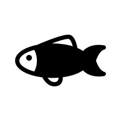 Fish Icon Vector Symbol Design Illustration