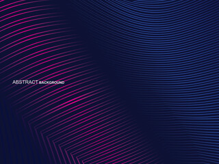 Abstract shining wave lines on blue background. Dynamic wave pattern. Modern wavy lines. Futuristic technology concept, for banners, posters, brochures, flyers, certificates, websites, etc.