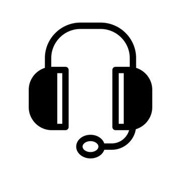 recommend clip art: Headset Icon Vector Symbol Design Illustration