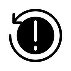 Exclamation Icon Vector Symbol Design Illustration