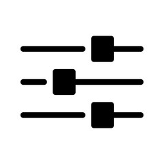 Equaliser Icon Vector Symbol Design Illustration