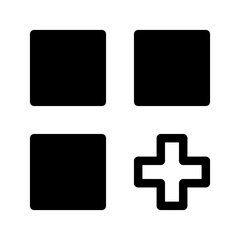 Fototapeta premium Grid Icon Vector Symbol Design Illustration