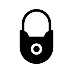 Vintage Lock Icon Vector Symbol Design Illustration