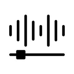 Sound Wave Icon Vector Symbol Design Illustration