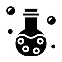 bottle poison solid icon