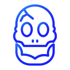 skull gradient icon