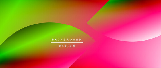 Circles and round shapes with gradients. Minimal abstract background, round geometric shapes, clean and structured design