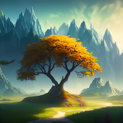 A beautiful fantasy landscape