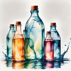 Bottle Very Fresh illustration Design