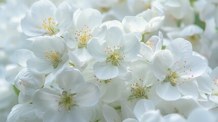 Fototapeta premium Close up of white flowers