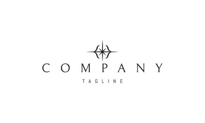 Fototapeta premium A vector logo with an abstract image of a star enclosed in quotation marks with a reference to programming languages.