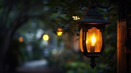 lantern in the night