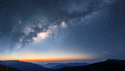 雲海と幻想的な天の川