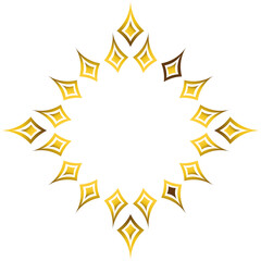 Luxury golden geometric ornament design