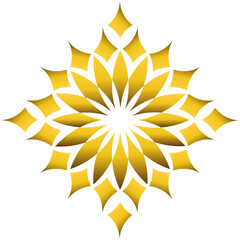 Luxury golden geometric ornament design