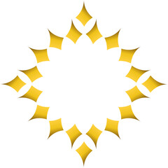 Luxury golden geometric ornament design