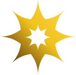 Luxury golden flower illustration