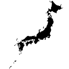 japan map silhouette