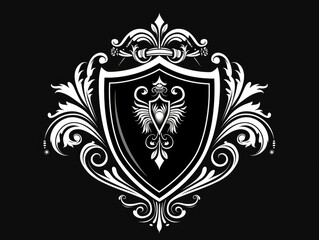 shield with wings