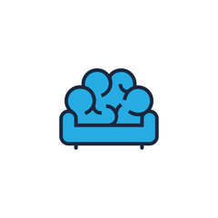 sofa mind simple sleek creative geometric modern logo design