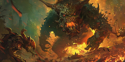 Old-School Showdown: Exploring Combat in Gaming's Golden Age - An image depicting a classic boss battle with large, imposing enemies and limited combat options